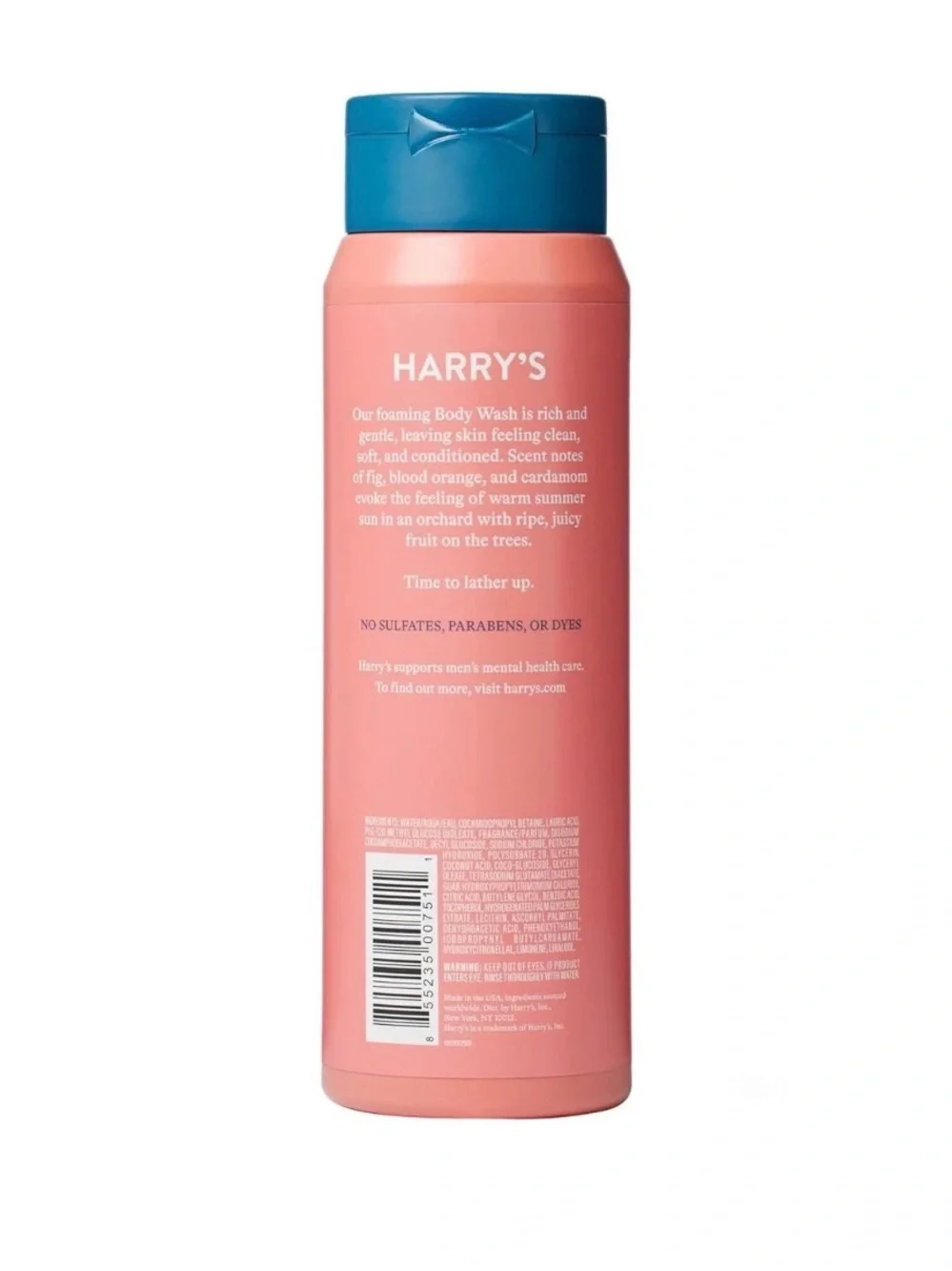 Harry’s foaming body